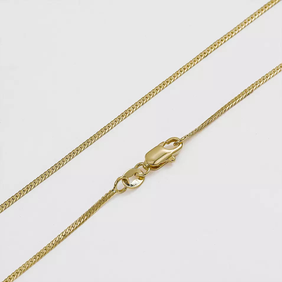 Cadena serpiente plana delg 1mm 65cm