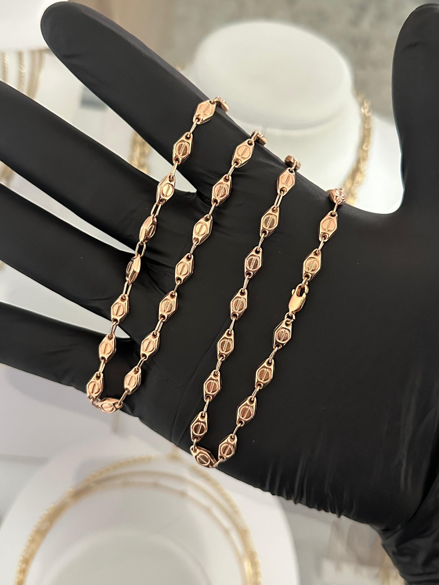 Cadena cárter rosa exclusive 60cm