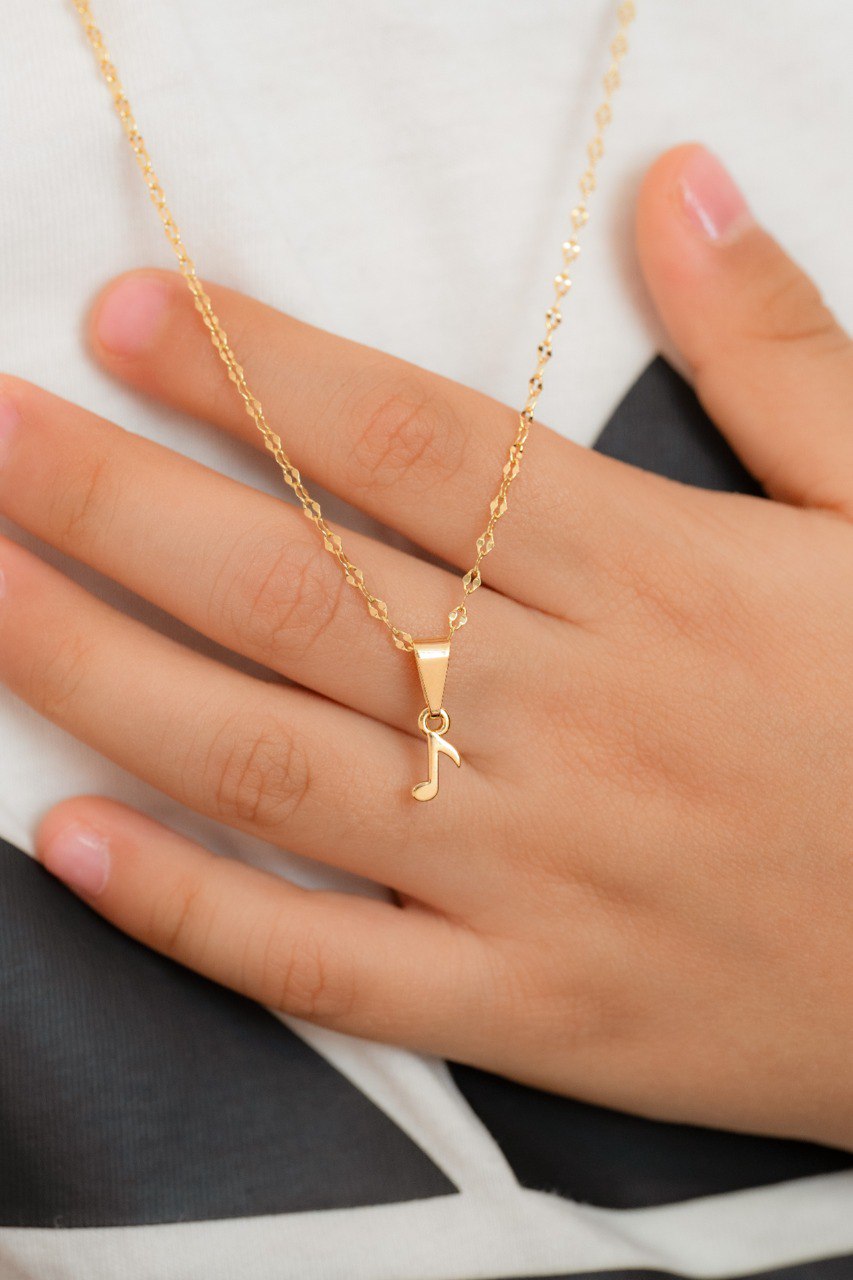 Cadena espejo mediana 45cm + dije mermaid