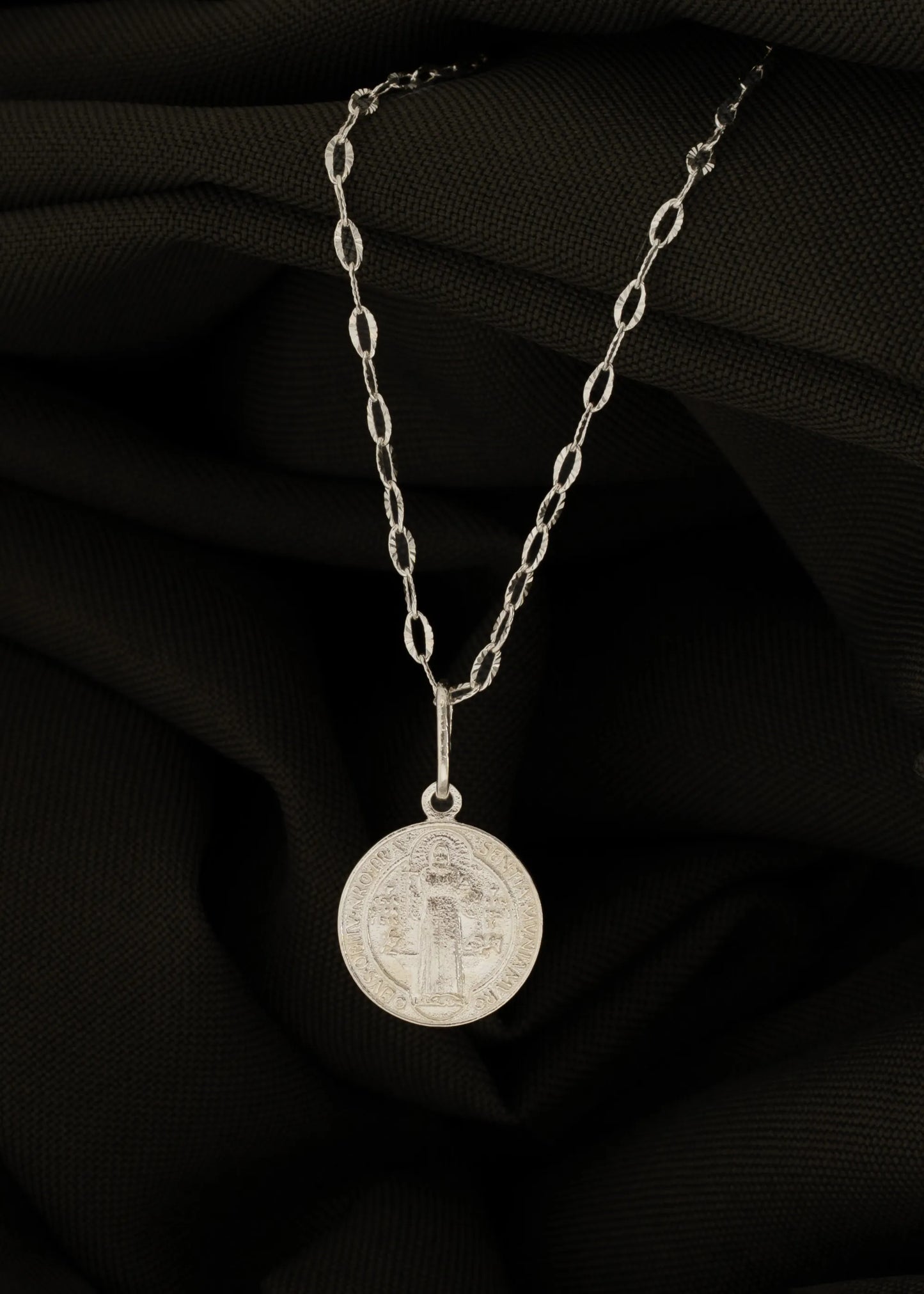 Dije San Benito 1,5 cms Plata Ley 925