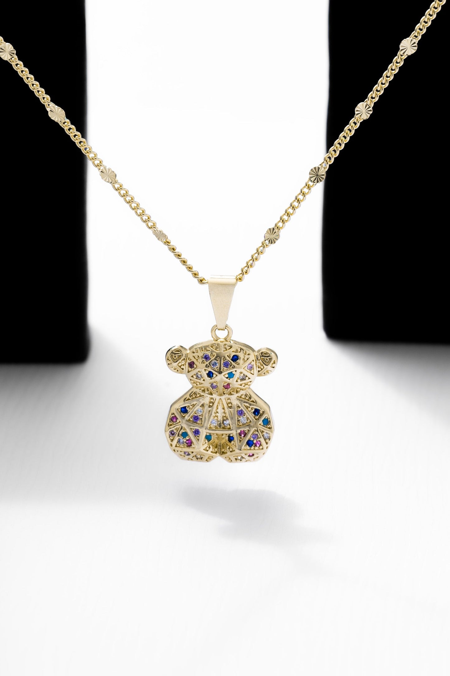 Cadena Cubana sol ( 45cms ) + Dije Colors Bear