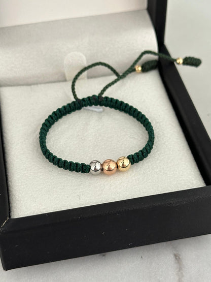 Pulsera de bebe 3 oros (5mm)