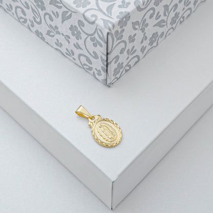 Dije virgen de Guadalupe B. Diamantado 2cms