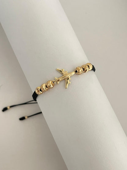 Pulsera avión diamantada (6mm)