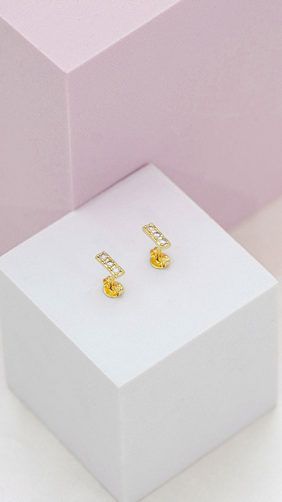 Topos Linea 3 circonias cristal