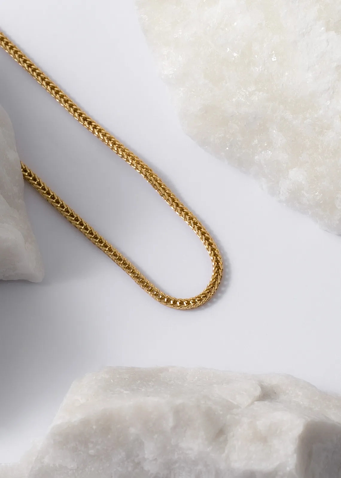 Cadena franco cuadrada de 2mm de 65 cm