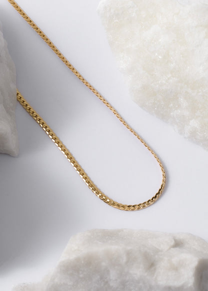 Cadena serpiente plana finita de 65 cm