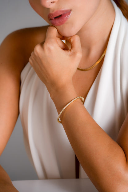 Brazalete slim cristal