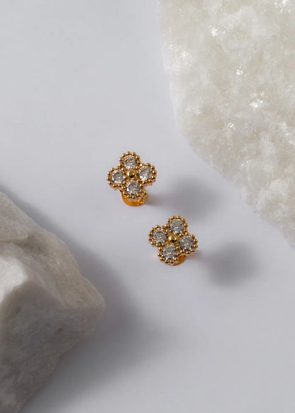 Arete clover motif cristal