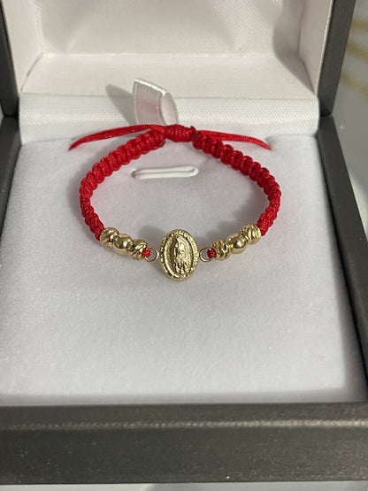 Pulsera de bebe Guadalupe peq (4mm)