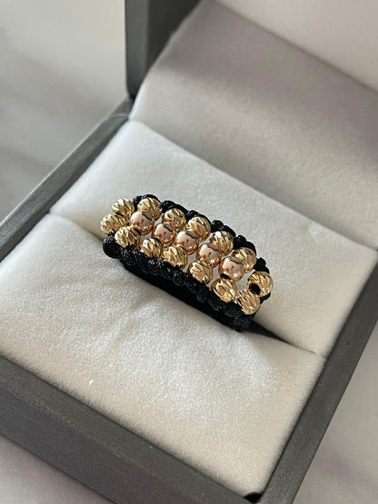 Anillo diamantado y liso 4mm