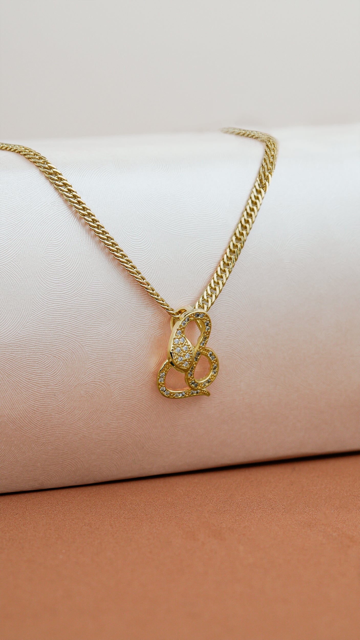 Cadena continua 3mm 45cm + dije snake