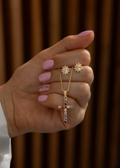 Conjunto cruz sagrada