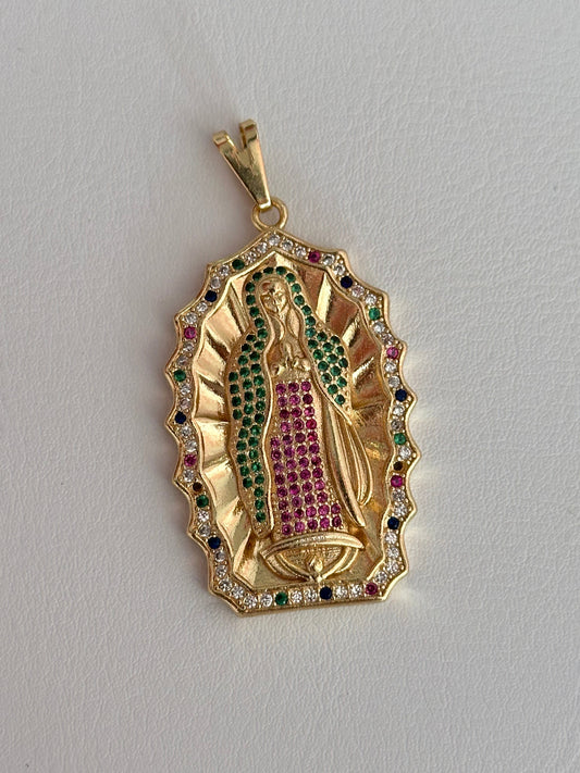 Dije virgen Guadalupe grande swarovski exclusive