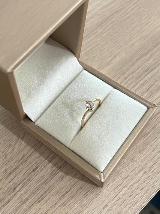 Anillo promise cruzado