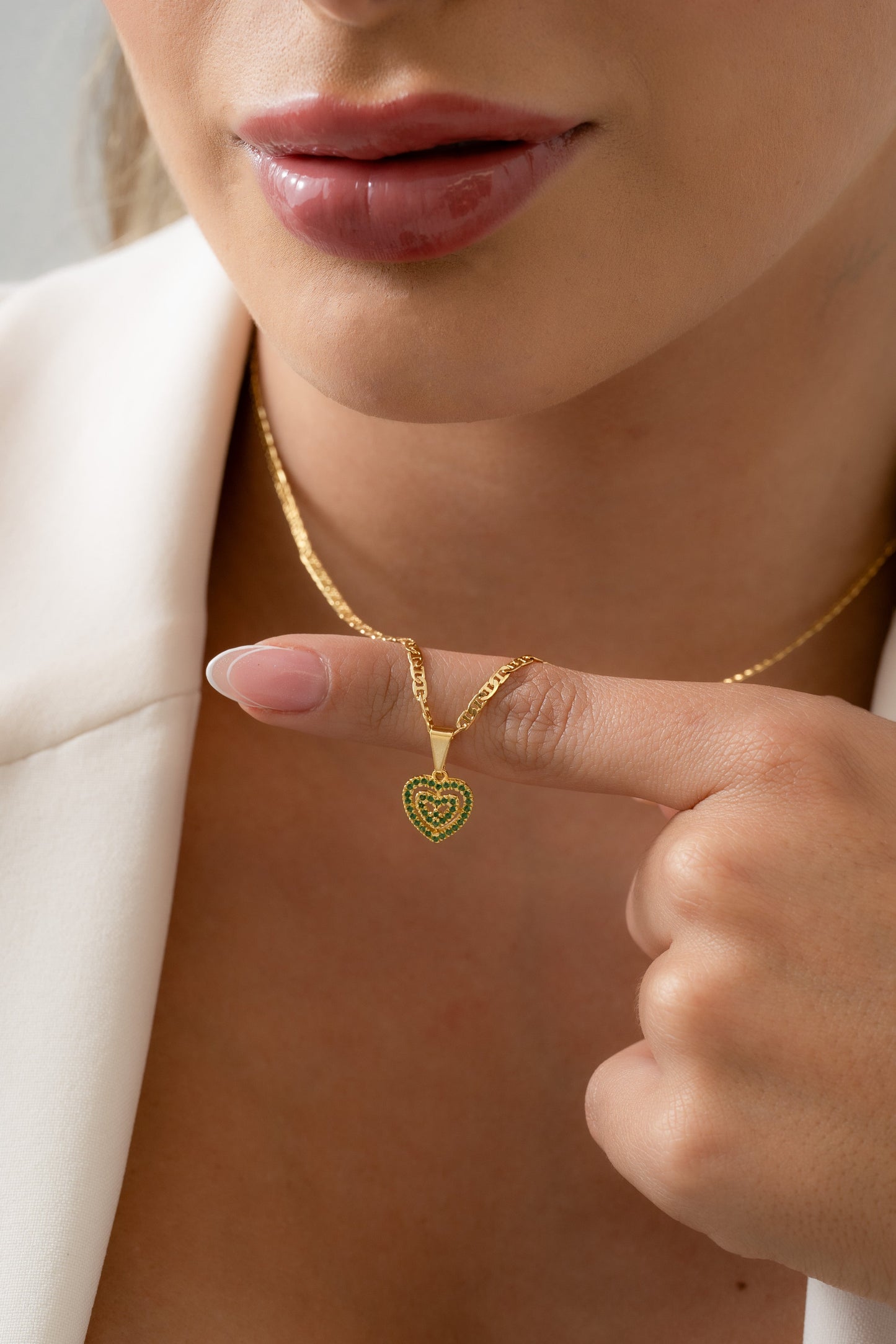 Cadena Escalera ( 45cms ) + Dije Eternal Love