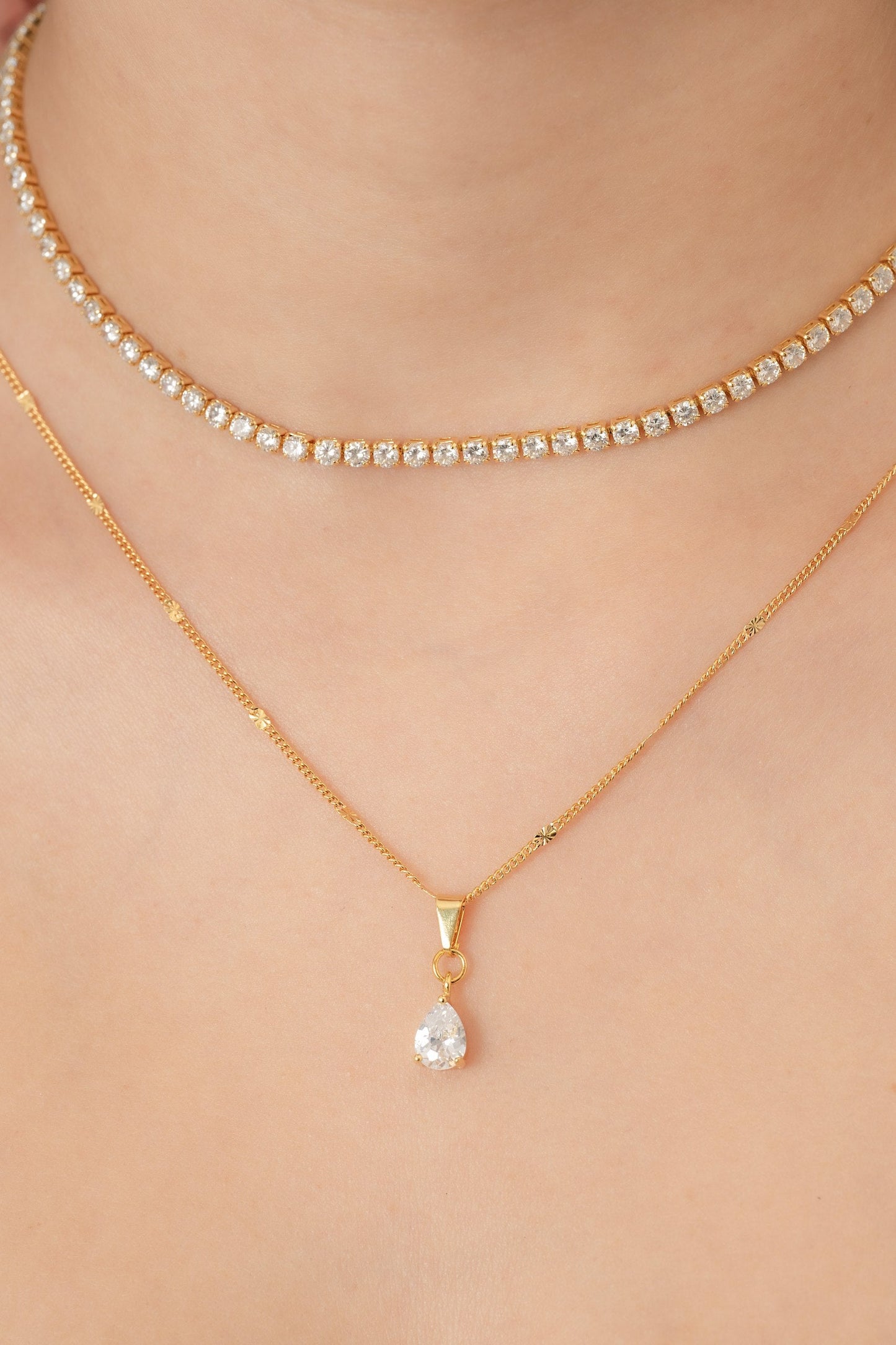 Cadena Cubana con destellos (45cms)