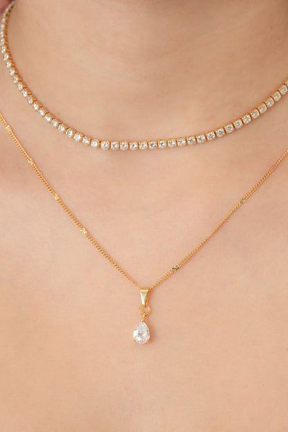 Cadena Cubana con destellos (45cms)