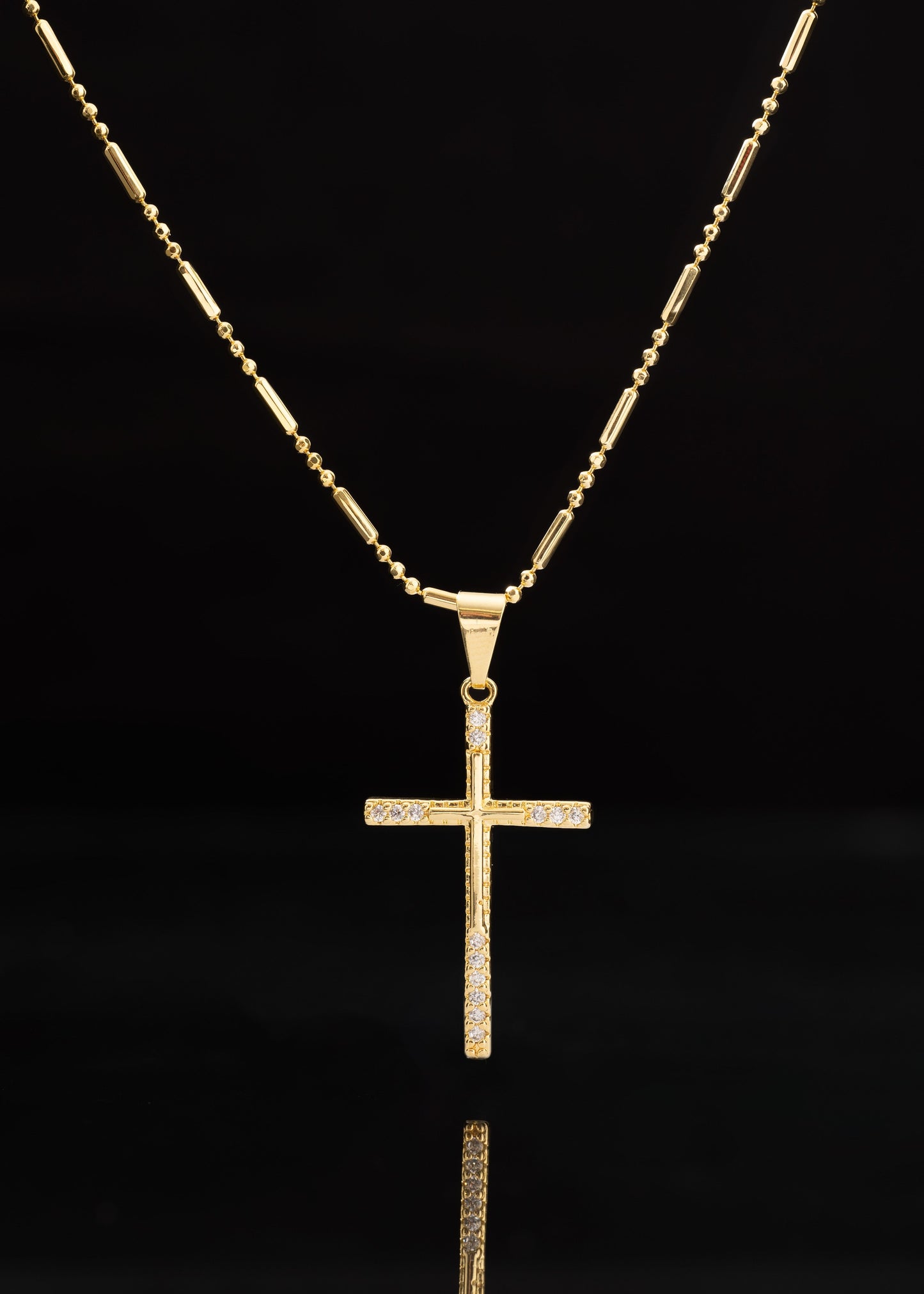 Cadena Canutillo Militar (65cm ) + Dije Cruz Spitze 14