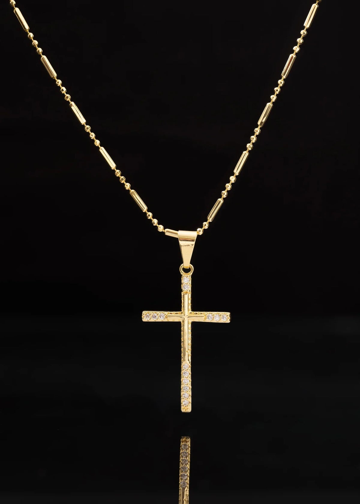 Cadena Canutillo Militar 65 Cm + Dije Cruz Spitze 14