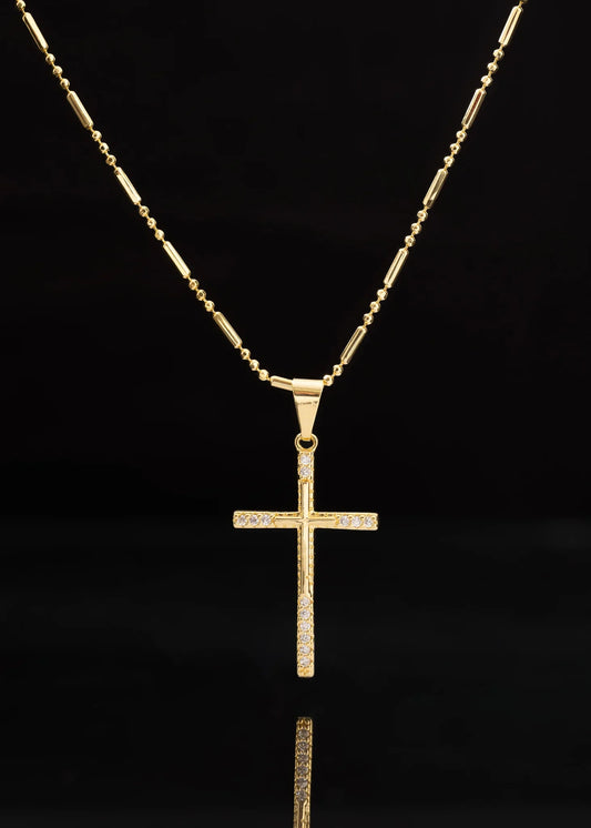 Cadena Canutillo Militar 65 Cm + Dije Cruz Spitze 14
