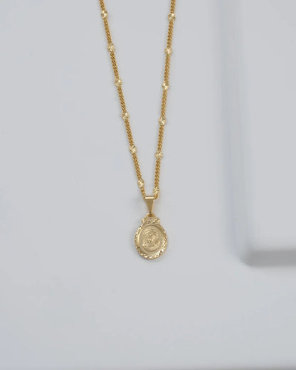 CADENA CUBANA SOL 65 CMS + DIJE SAGRADO ROSTRO DIAMANTADO 2 CMS