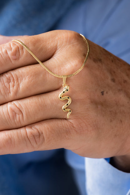 Dije serpiente negra