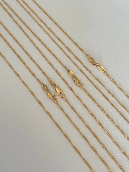 Cadena Singapur 1mm 50cm exclusive