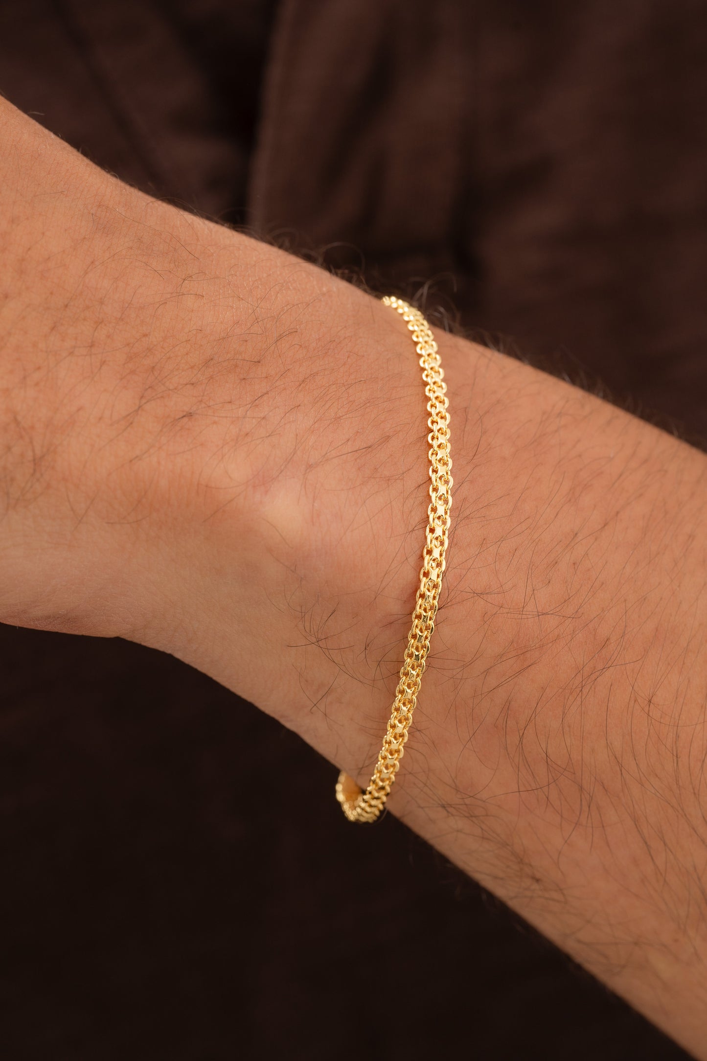 Esclava tejido chino 3mm 16cm + extensor