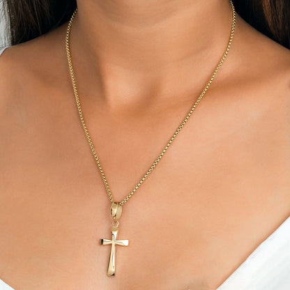 Dije Cruz Lisa mediana alta gama