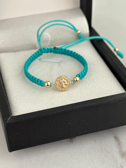 Pulsera de bebe san Benito peq (4mm)