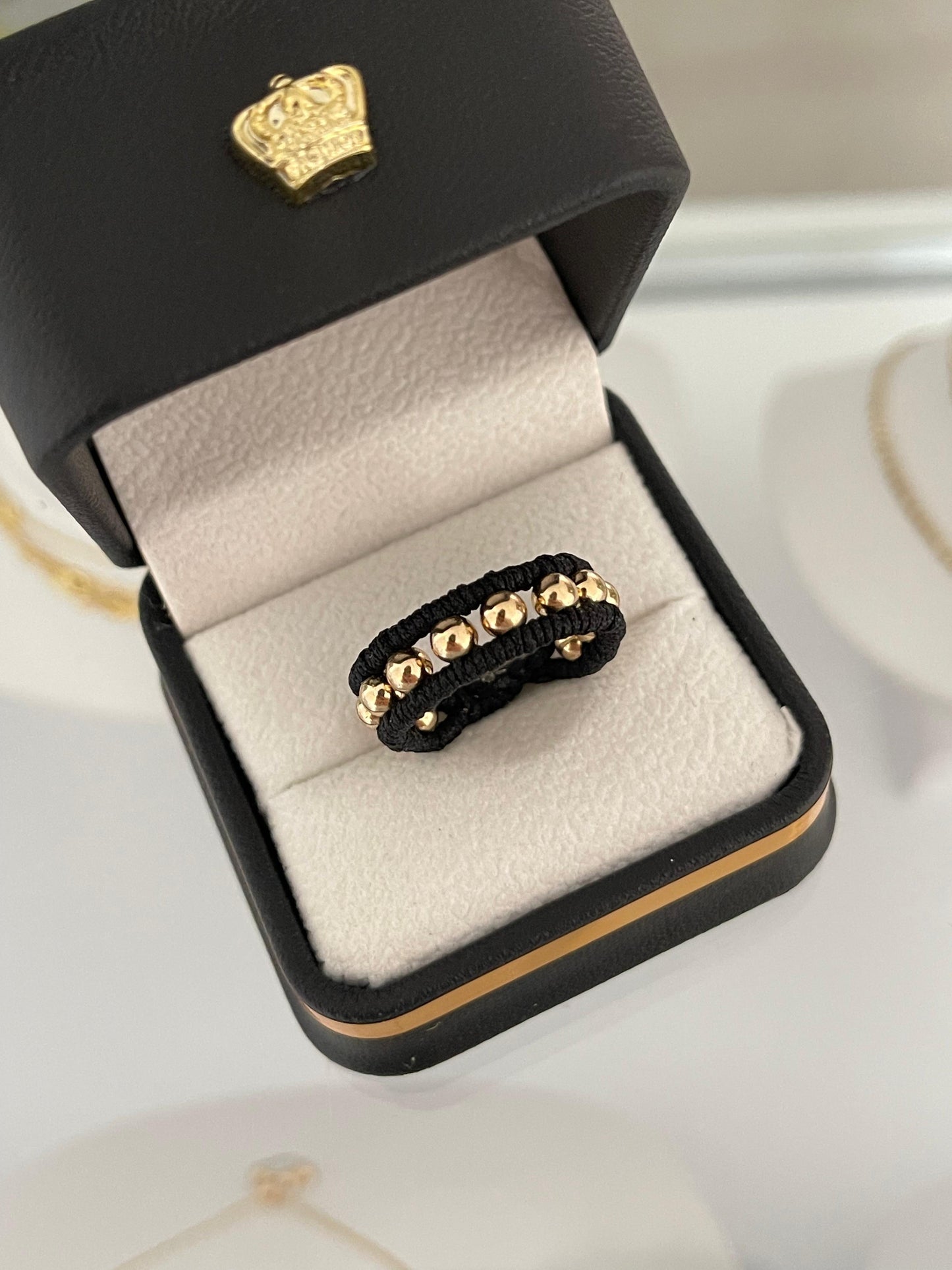 Anillo doble tejido 4mm