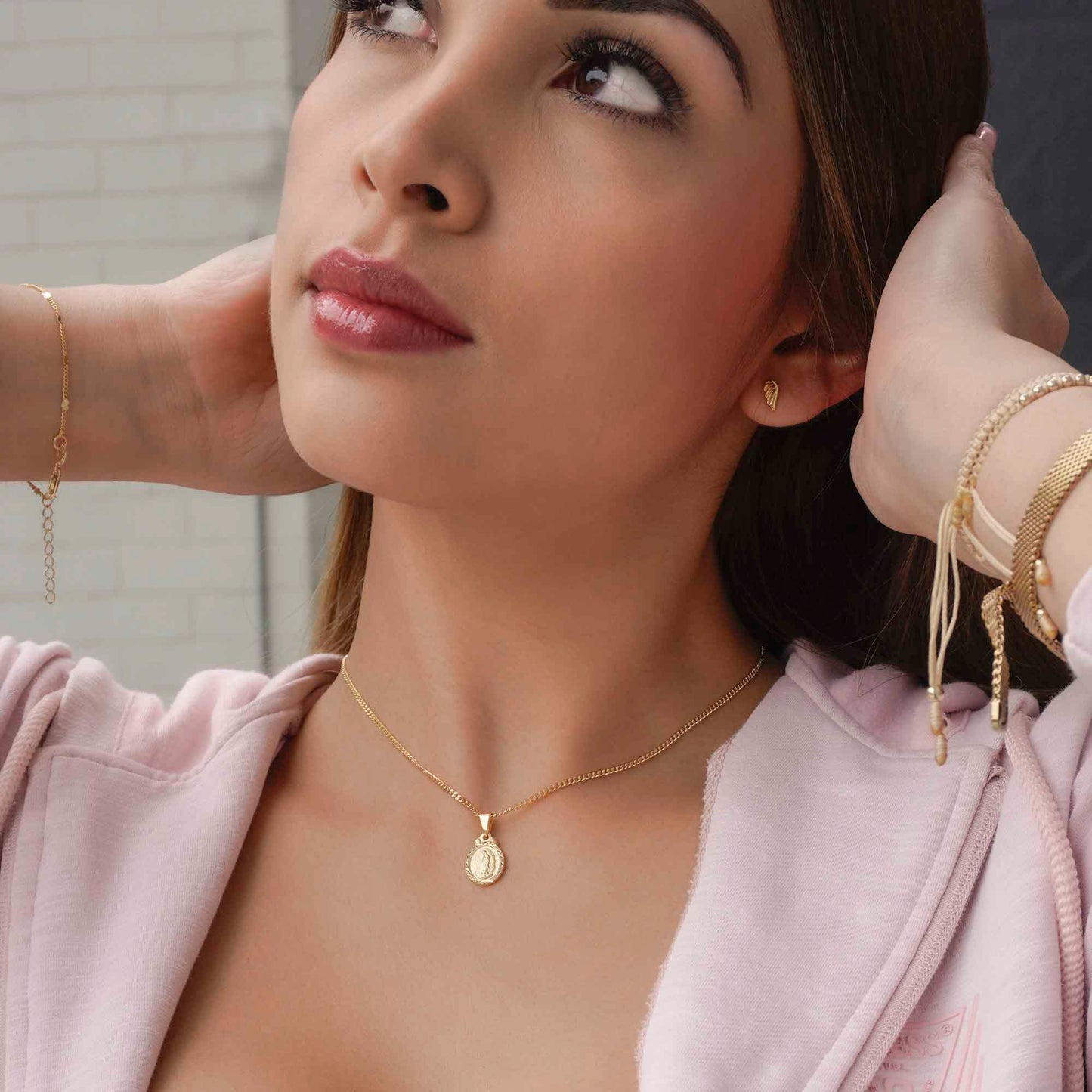 Dije virgen de Guadalupe B. Diamantado 2cms