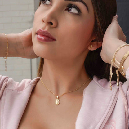 Dije virgen de Guadalupe B. Diamantado 2cms