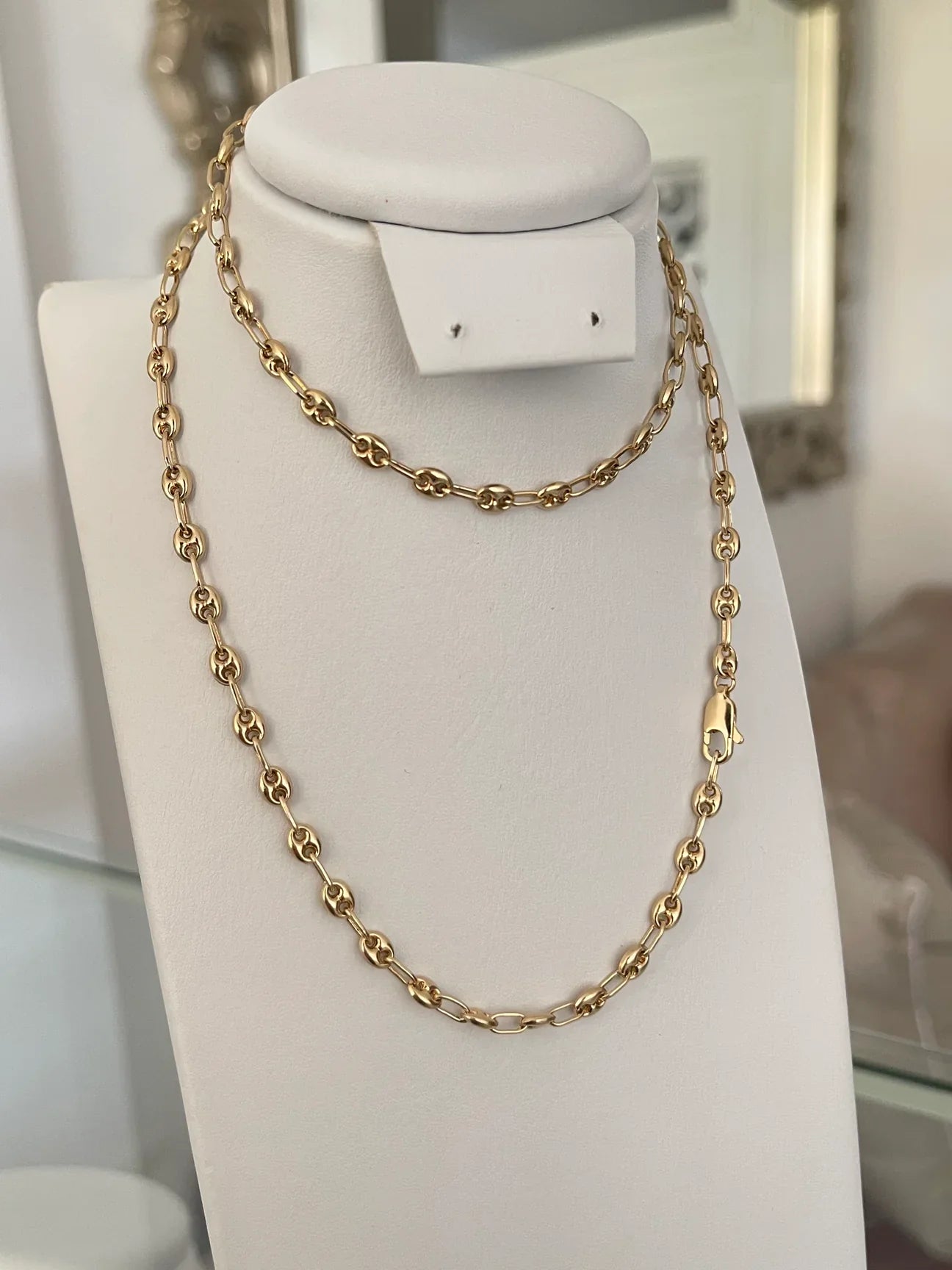 Cadena GCC dorada 3mm (65cm)