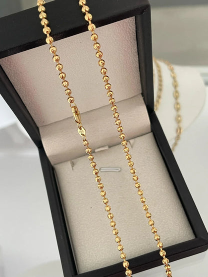 Cadena Militar diamantada 3mm (65cm)