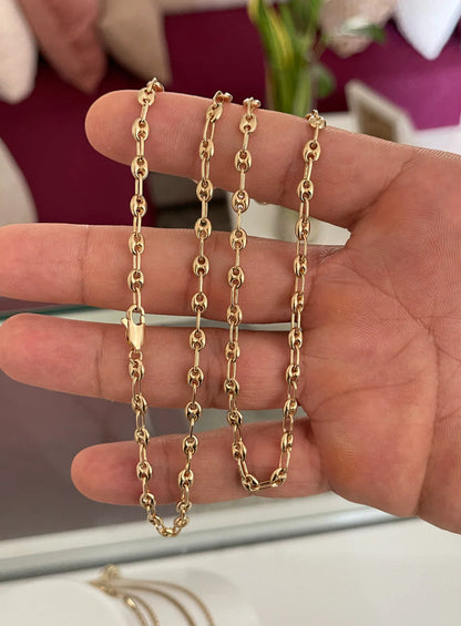 Cadena GCC dorada 3mm (65cm)