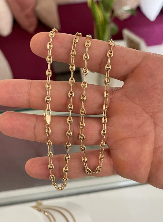 Cadena GCC dorada 3mm (65cm)