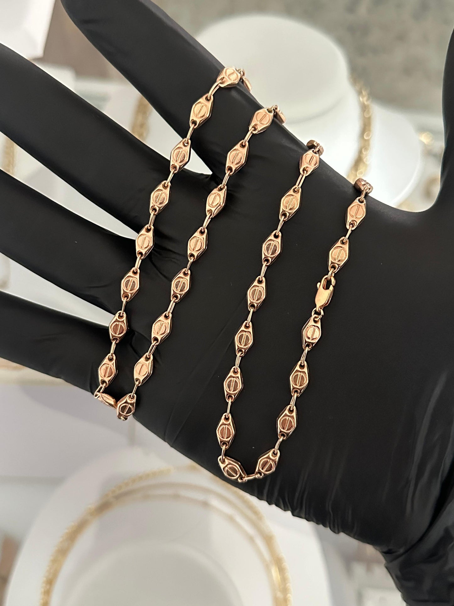 Cadena cárter rosa exclusive 60cm