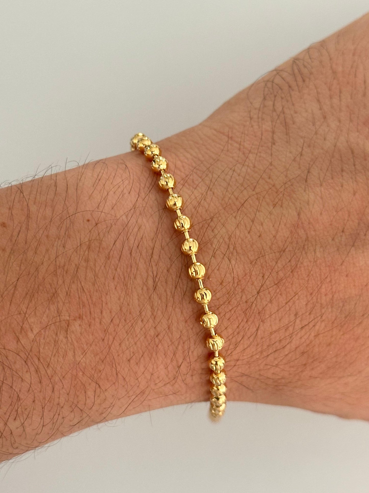 Pulsera militar díamantada 4mm 21cm exclusive