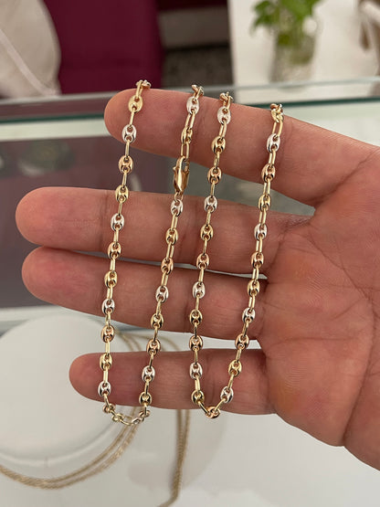 Cadena GCC exclusive 3 oros 3mm ( 60cm )