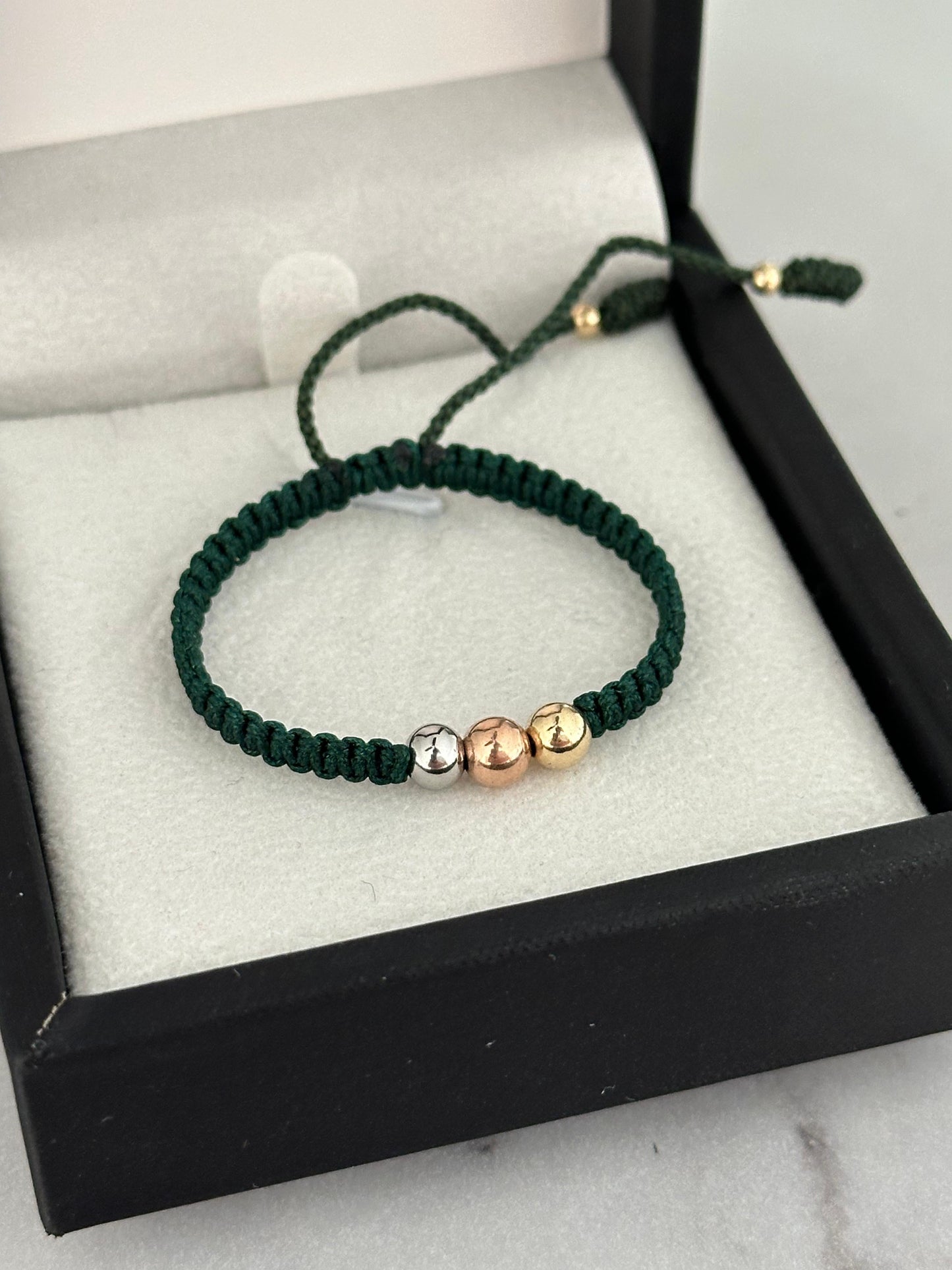 Pulsera de bebe 3 oros (5mm)