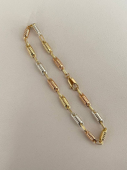 Esclava Rústica tornillos 3 oros