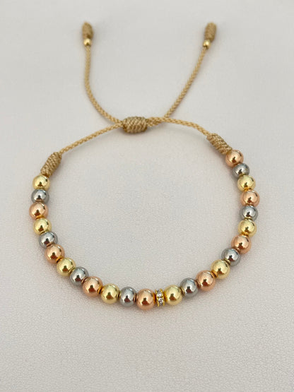 Pulsera 3 oros (5mm)