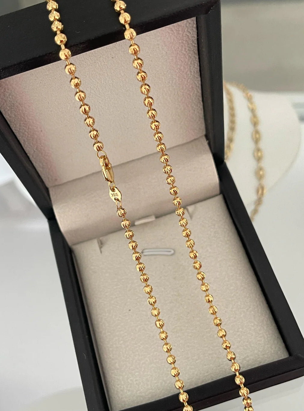 Cadena Militar diamantada 3mm (65cm)