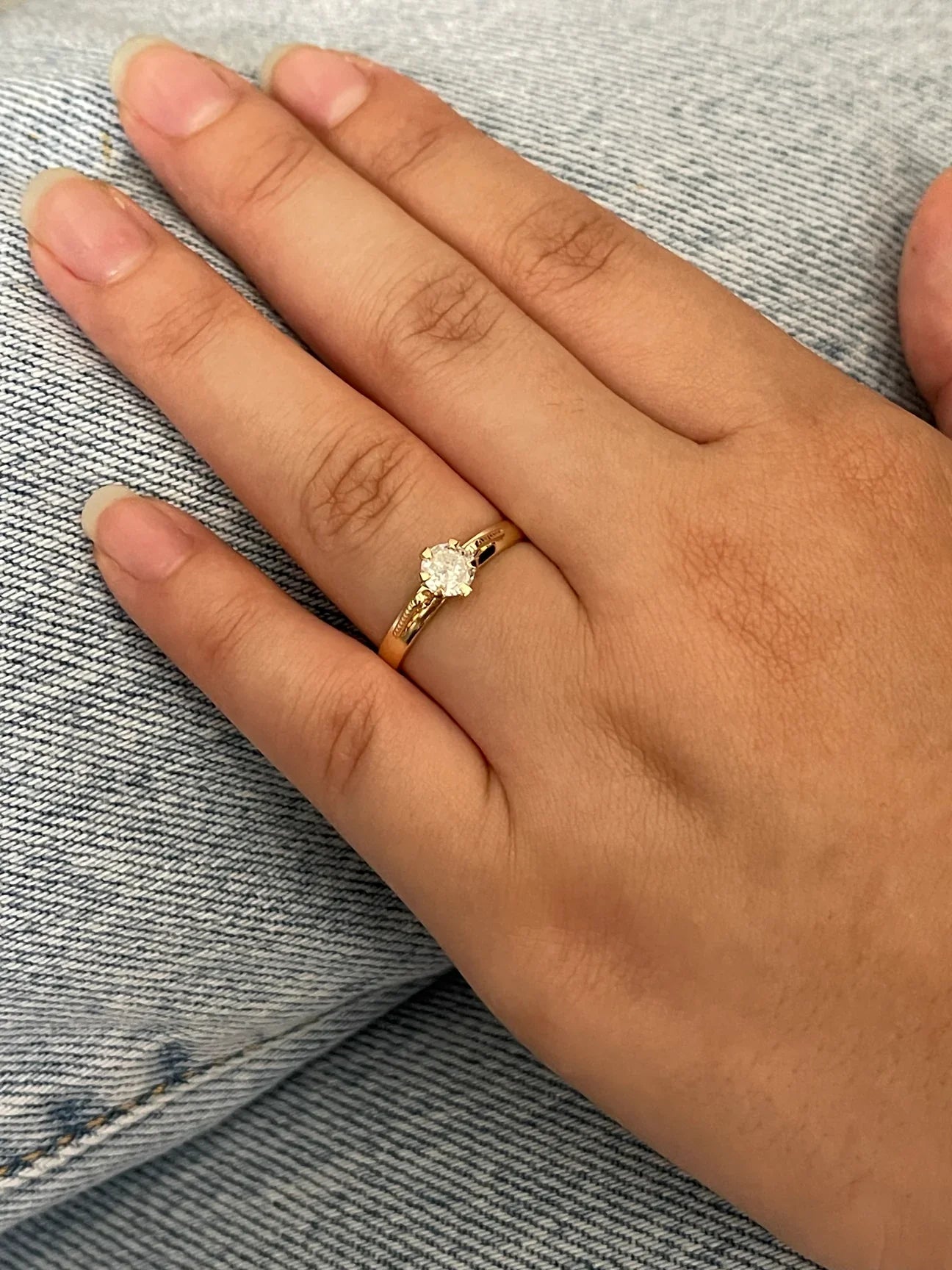 Anillo Solitario Plataforma