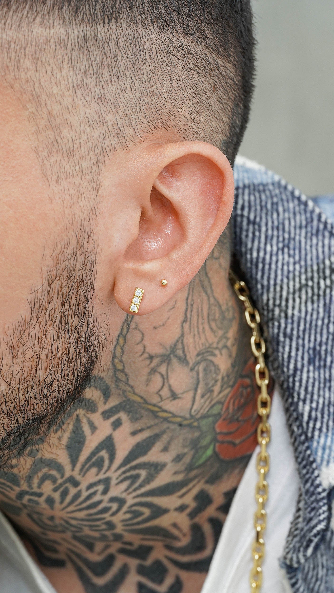 Topos Linea 3 circonias cristal