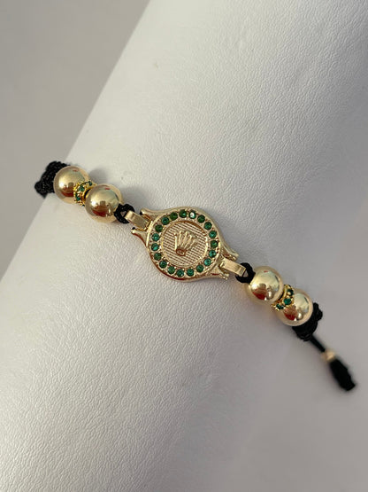 Pulsera RLX G 6mm + rondel verde✨