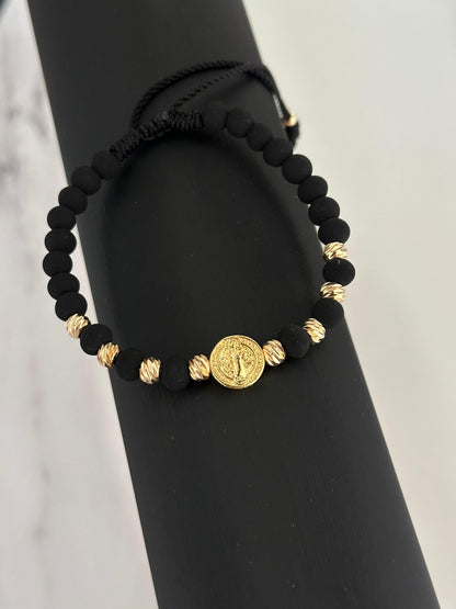 Pulsera san Benito abad (5mm-neo 6mm)
