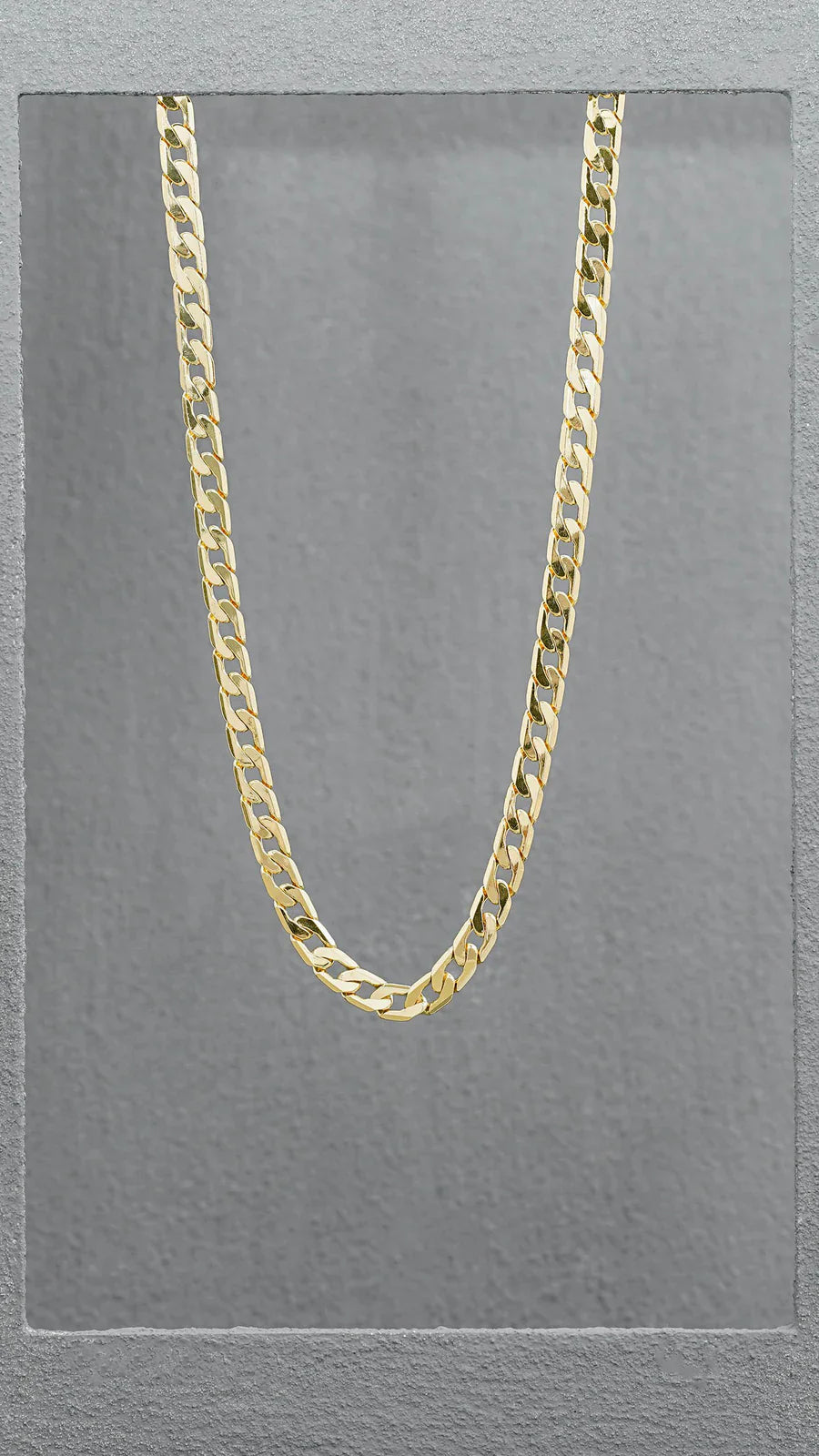 Cadena Cubana Semigruesa 5mm (65cm)